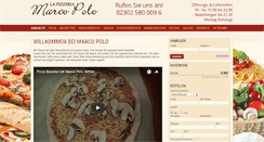 Desktop Screenshot of marco-polo-pizzeria.de