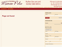 Tablet Screenshot of marco-polo-pizzeria.de